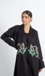 Black linen abaya (1)